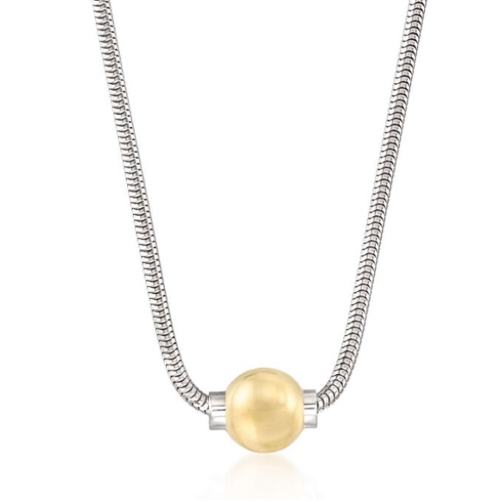 Cape Cod 14K Gold And Sterling Necklace